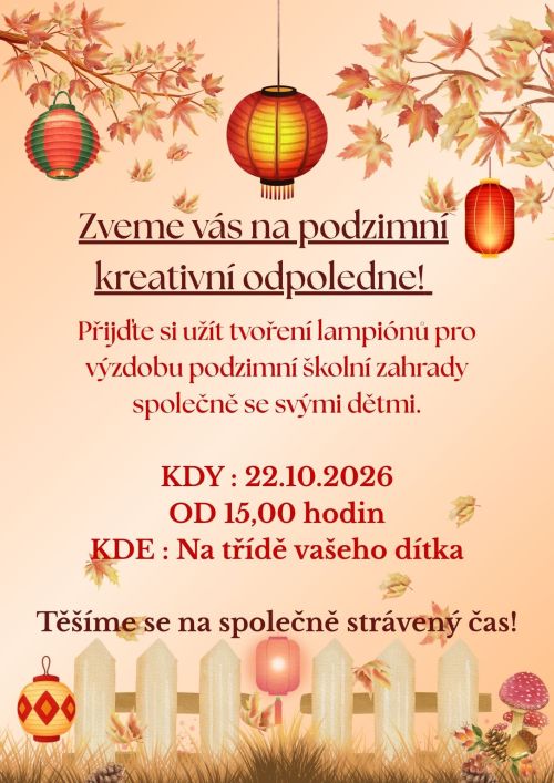 Zveme vás na&nbsp;podzimní kreativní odpoledne! (2)